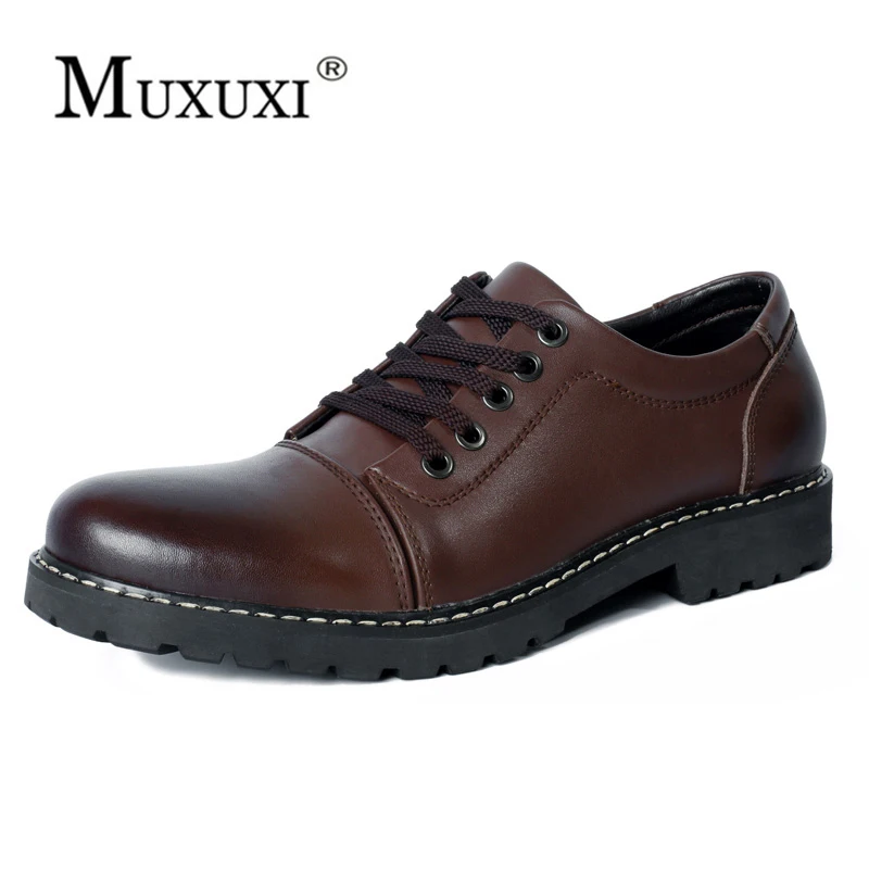 

High Quality Genuine Leather Men Casual Shoes Men Fashion Men Shoes Comfortable Oxfords Outdoor working Shoes