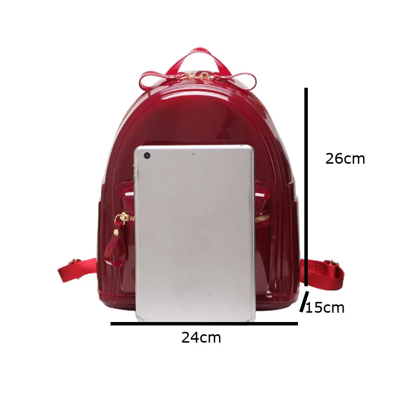Summer Candy Color Silica Gel Backpacks Women Fresh Daily Student Book Bags For Teenager Rucksacks Girls Jelly Travel School Bag