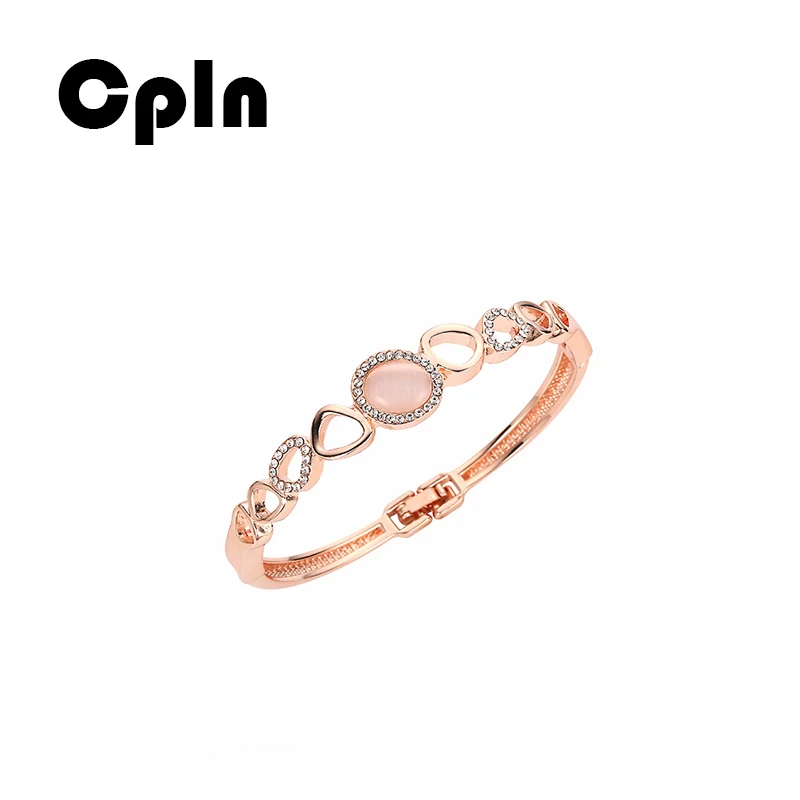 

Cpln 2019 New trend creative fashion opal quality rose gold women bracelet hypoallergenic hand jewelry bracelets
