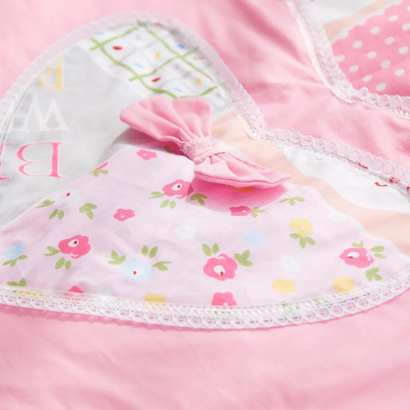 buy 100%Cotton king queen twin size girls single double Bedding set princess style ruffles bed set bedskirt set pillowcases 28