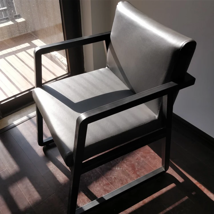 Новое Европейское кресло стул из кованого железа спинка компьютерное кресло Кожаное офисное кресло домашний кабинет