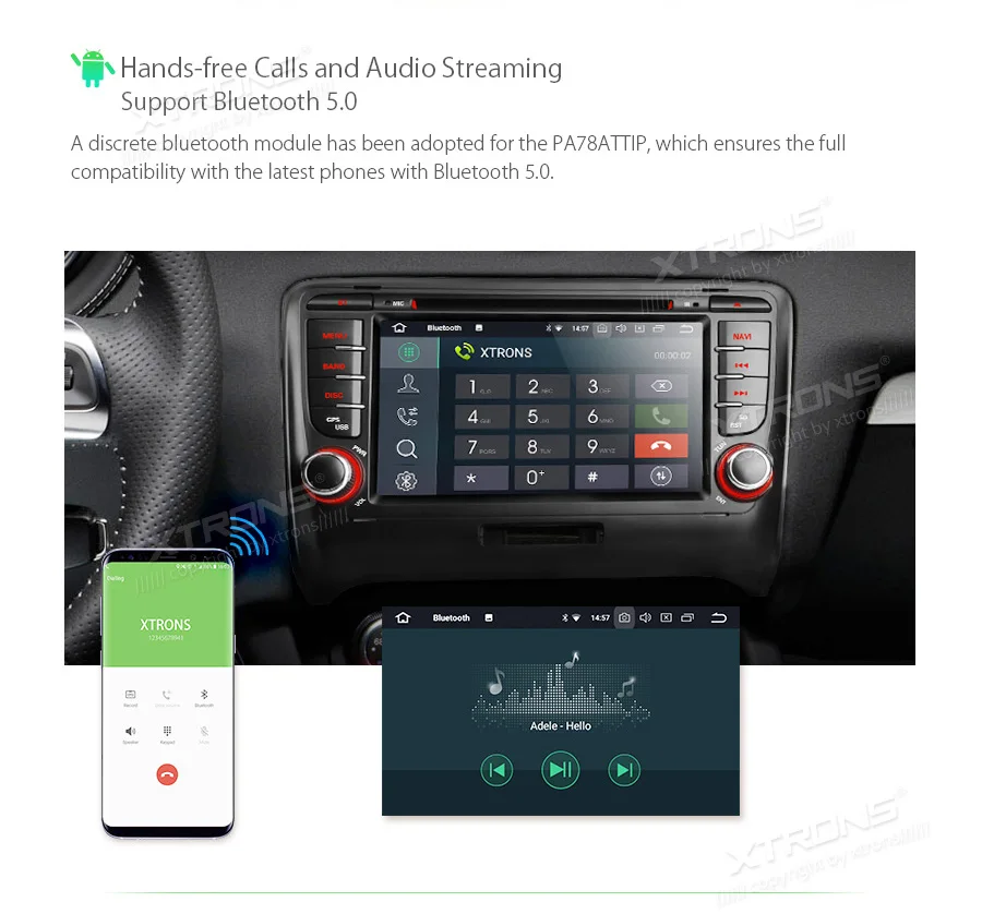 XTRONS 2 Din 7 &quotAndroid 8 1 dvd плеер автомобиля gps радио RCA OBD WiFi RDS для Audi TT MK2 8J 2006 2007 2008 2009 2010