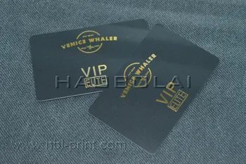

Gold foil stamping matte finished gift card round corner offset print black background black matte card
