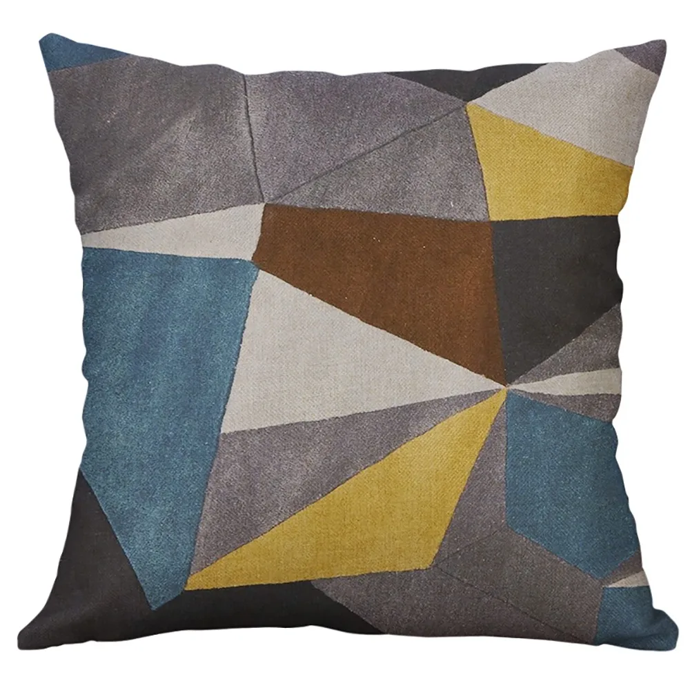 

Gajjar Pillow Cases Irregular Geometric Pattern 45X45cm Square Linen Waist Cushion Cover Home Decor kussenhoes dieren 35.Feb.11