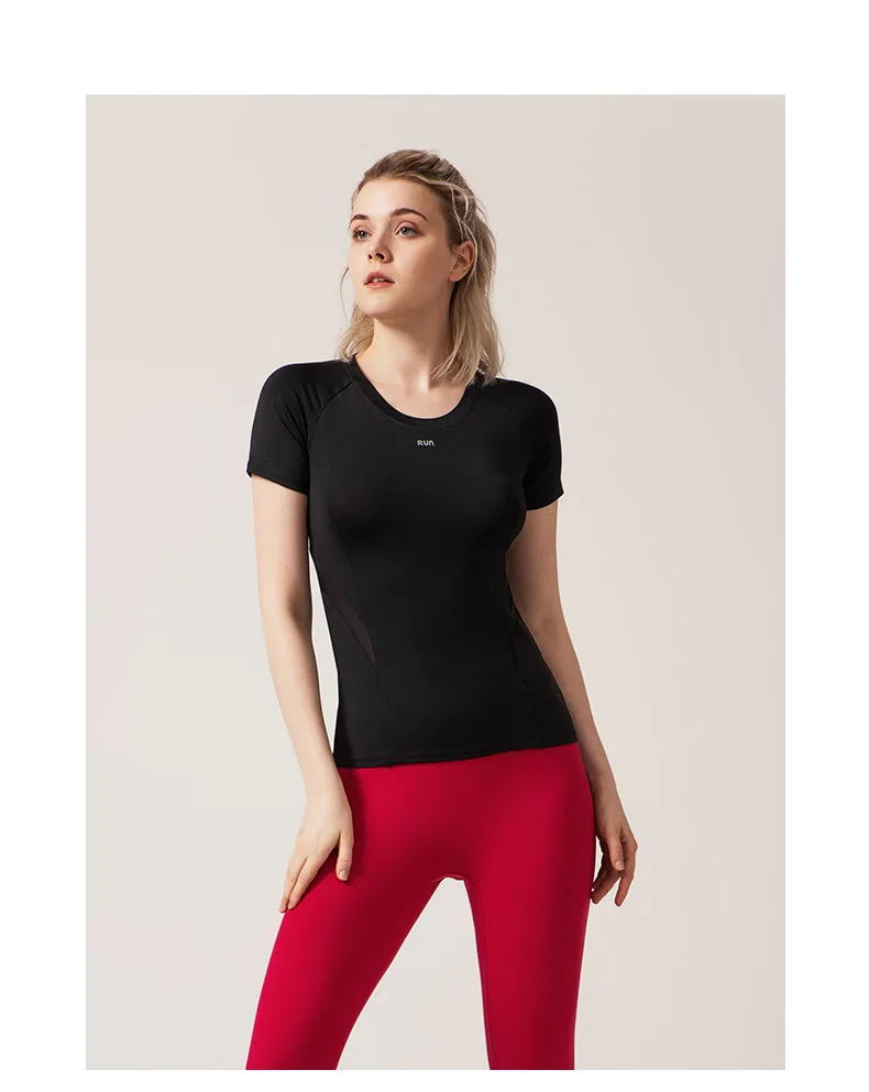 

Free shipping!!! - Women's quick dry running T shirt Yoga T shirt fit T shirt