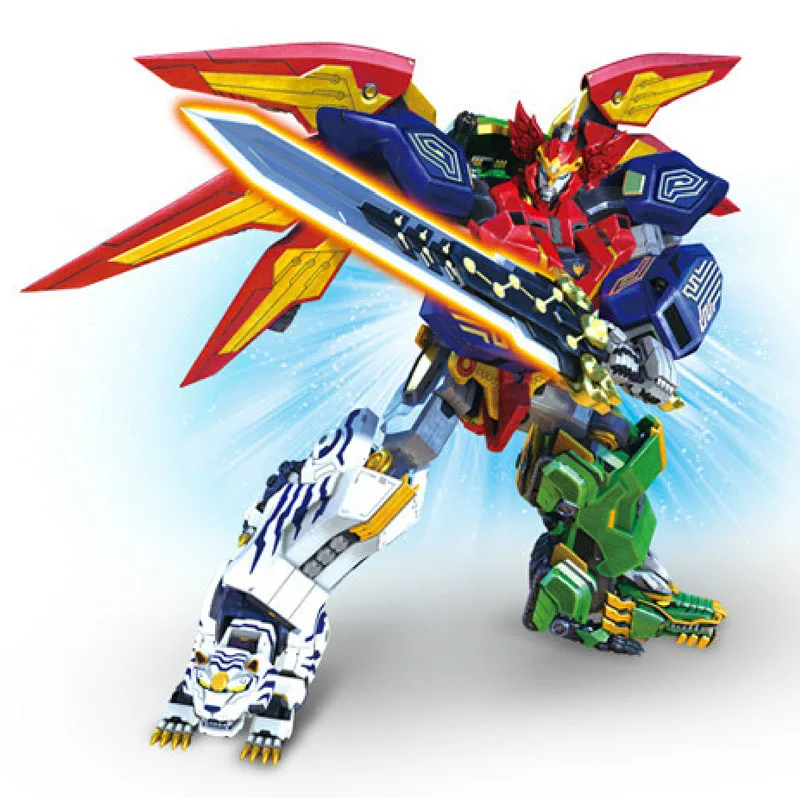 Робот трансформер 5 в 1 экшн фигурки детские игрушки подарок Megazord|Игровые и