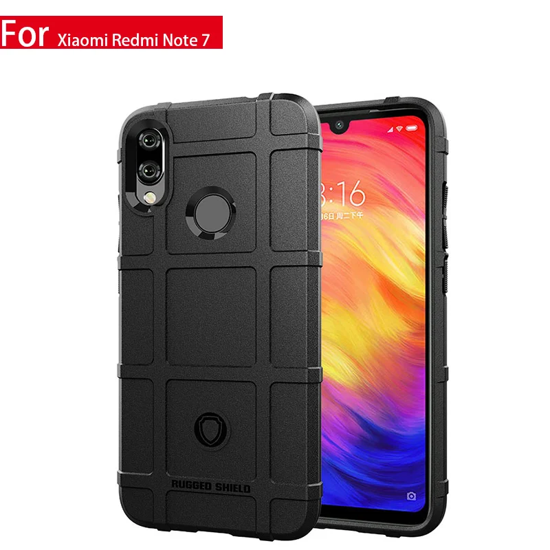 

For Coque Xiaomi Redmi Note 7 Case Silicone Phone Case For Xiaomi Redmi Note7 6.3'' Case Rugged Armor Shockproof Dous Cover Bag