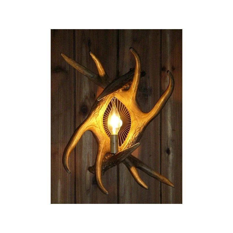 

novelty modern lighting Artistic Rustic Antler Wall Lamp Light  for home lighting