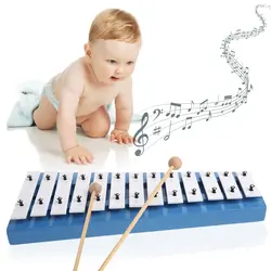 12 нот деревянный детский ксилофон Glockenspiel музыкальный инструмент игрушка музыка