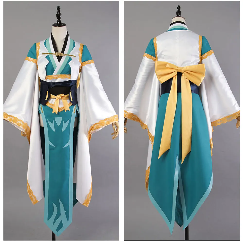 Fate Grand Order Berserker Kiyohime платье Косплей Костюм ПОЛНЫЙ КОМПЛЕКТ Хэллоуин вечерние