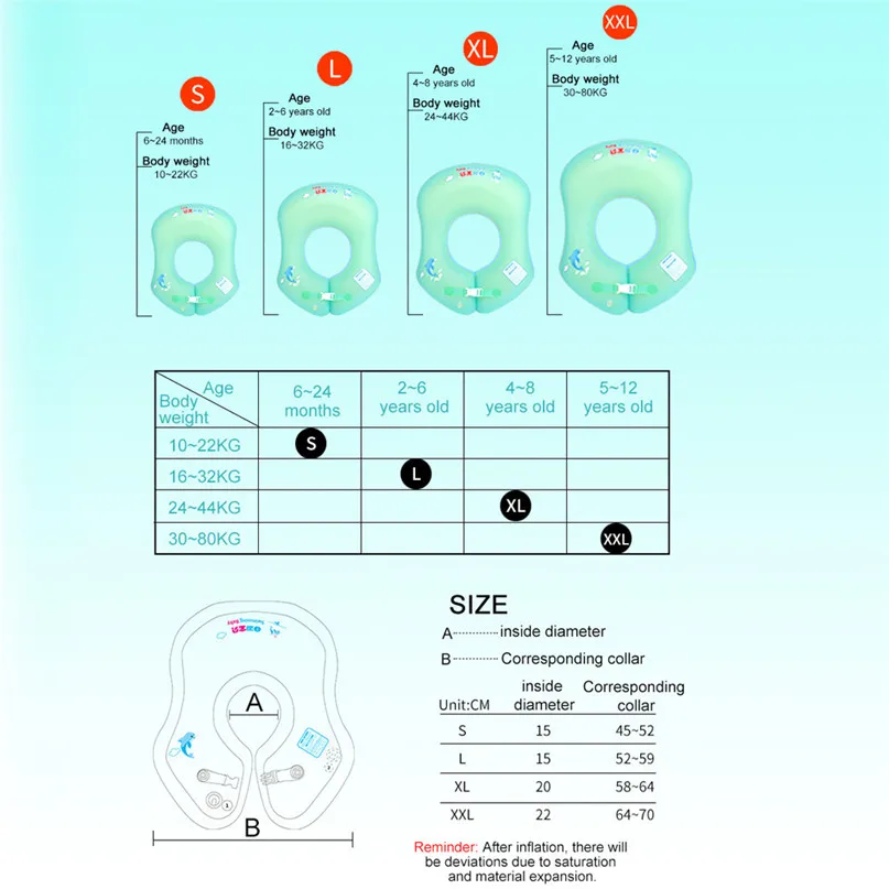 Плавающие кольца Детские u-образные подмышек круг надувной бассейн для младенцев плавающие Детские u-образные подмышек плавающие игрушки