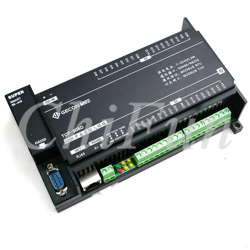 Модуль Ethernet 32 way DI модуль контроля сбора промышленного оборудования Modbus RTU порты