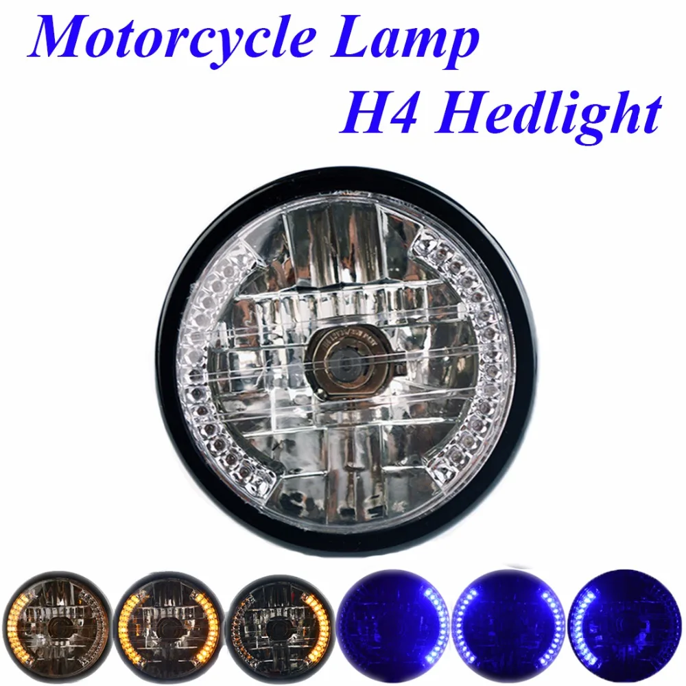 Flytop 7 дюймовая круглая фара для мотоцикла 35 Вт H4 высокая/низкая галогенная
