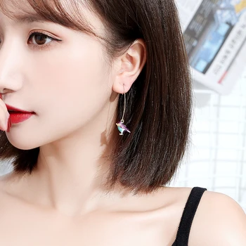 

Creative Personality Lovely Birds Long Earrings Women