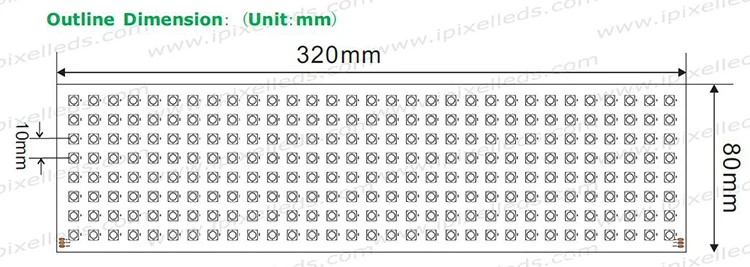 Дешевые цены Отличное свет программируемый 8x32 светодиодная матрица, полноцветный СВЕТОДИОДНЫЙ матричный 5 В 256 светодиодов/шт