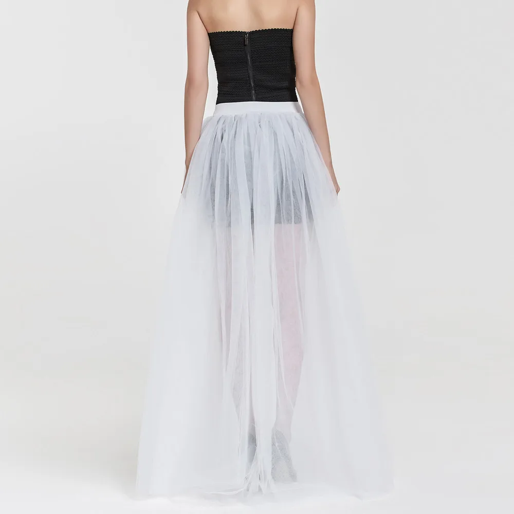 Оптовая продажа Для женщин Сплошной юбка из прозрачной ткани юбка принцессы сетки Пышная юбка вечерние юбки Vestido Harajuku # по