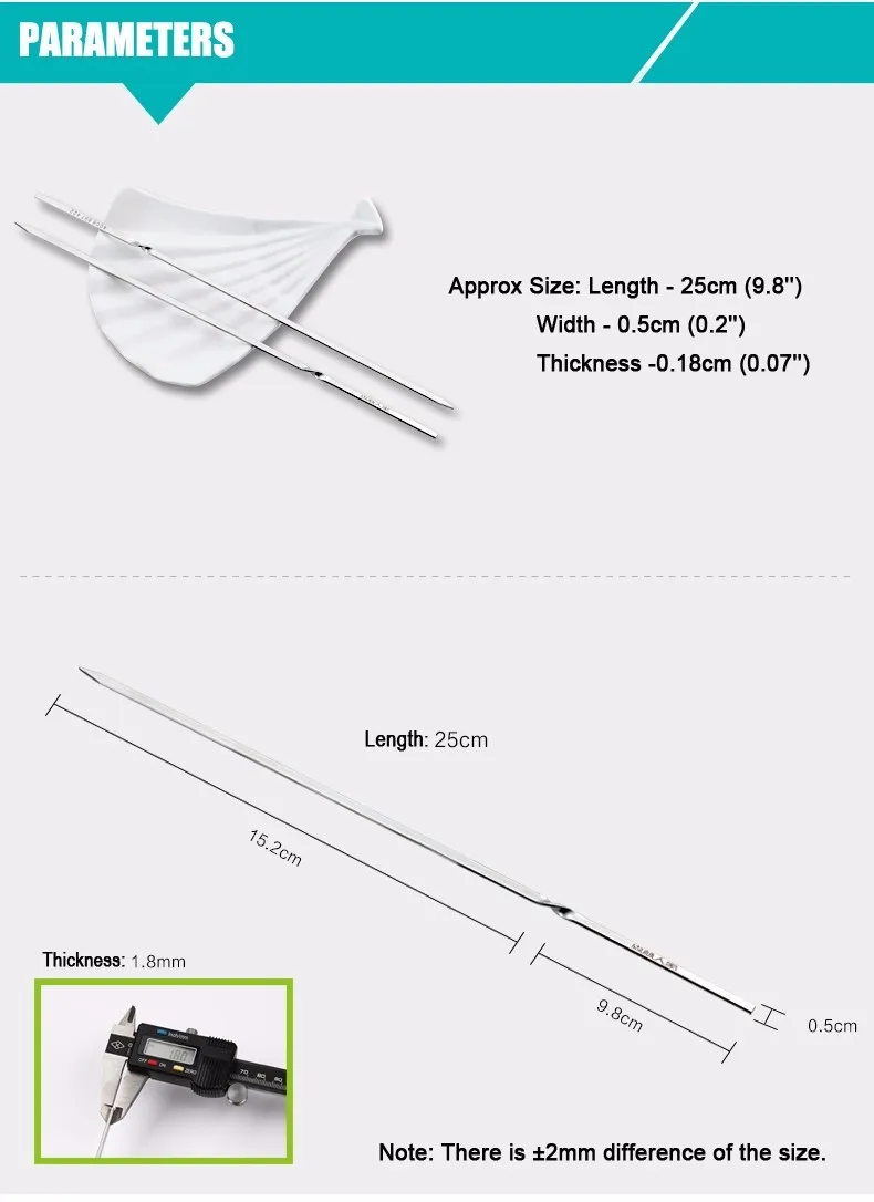 10 шт. 9,8 ''/25 см нержавеющая сталь палочка для барбекю, уличные палочки для барбекю, игла для барбекю, переносные плоские шашлыки для барбекю