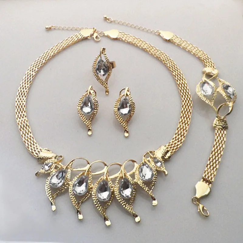 Gold Color Jewelry SetsGood Quality Guarantee!! Bridal Gift Jewelry Set