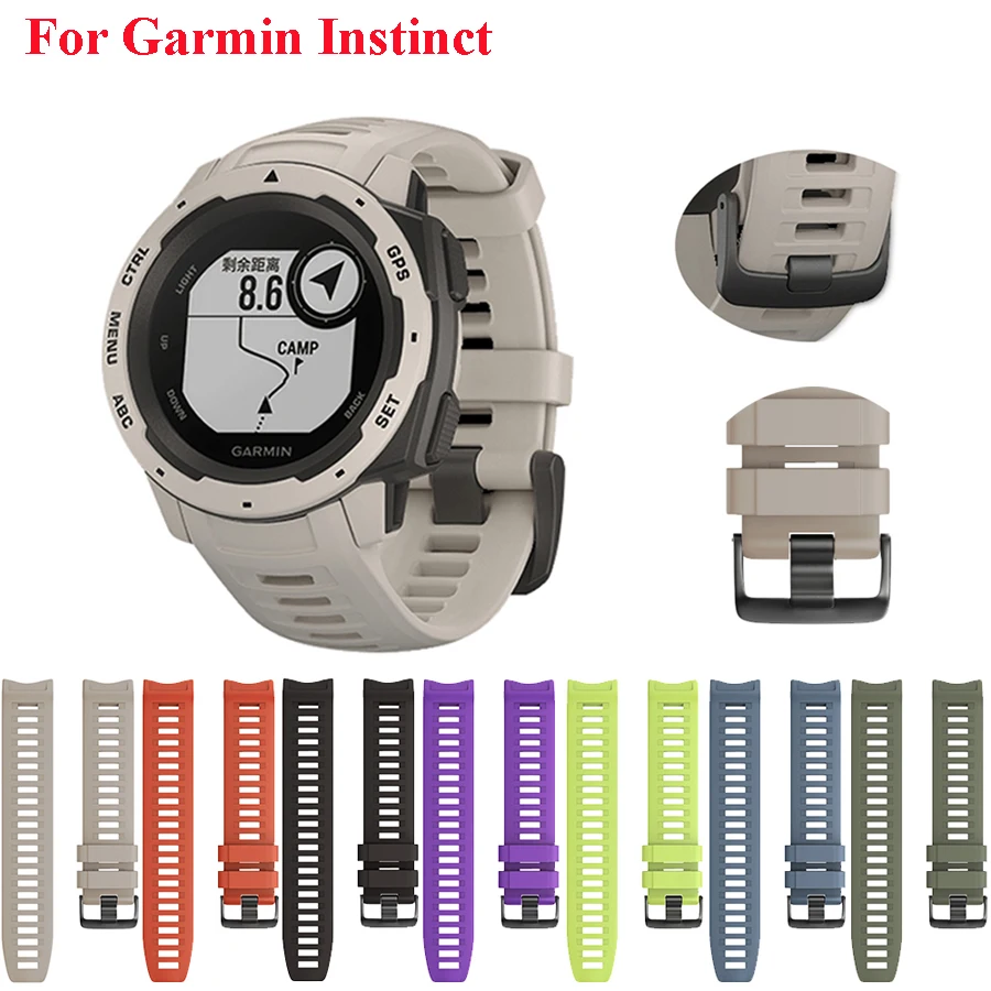 JKER быстросъемный силиконовый ремешок для часов Garmin Instinct сменный легко