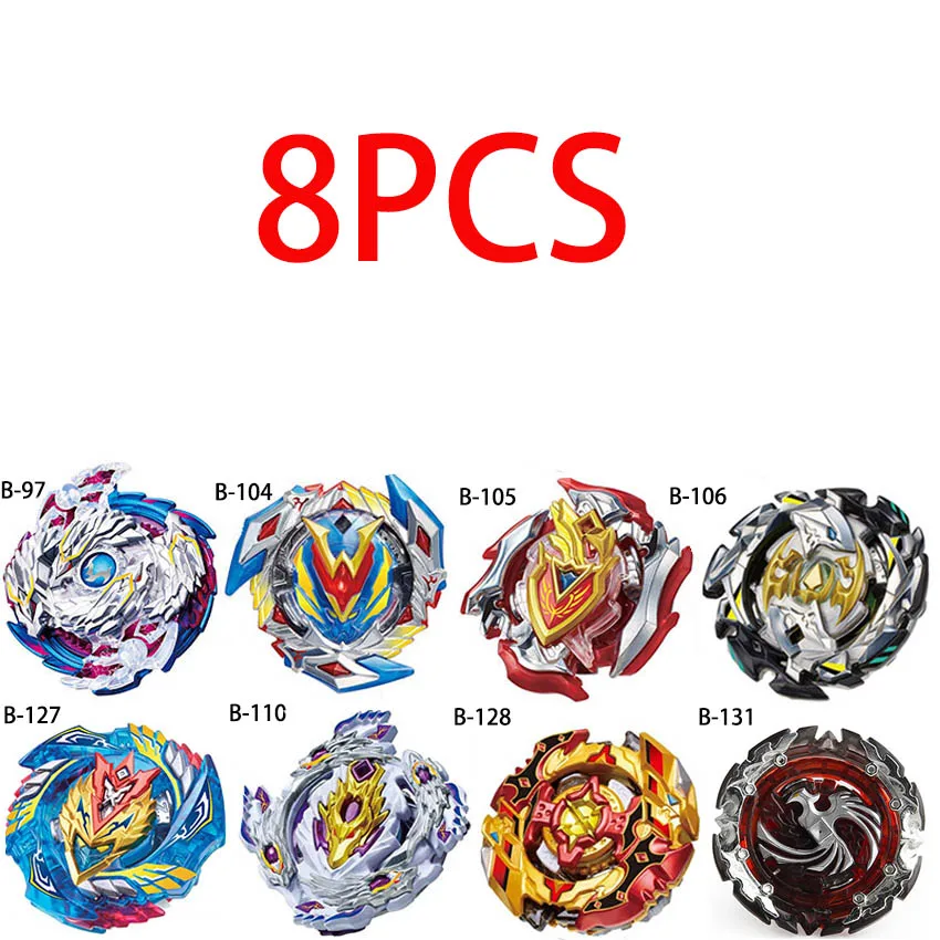 Новые пусковые устройства Beyblade Toupie Bayblades металлические черные пусковые установки bey blade Bey blade игрушки для детей - Цвет: 8pcs