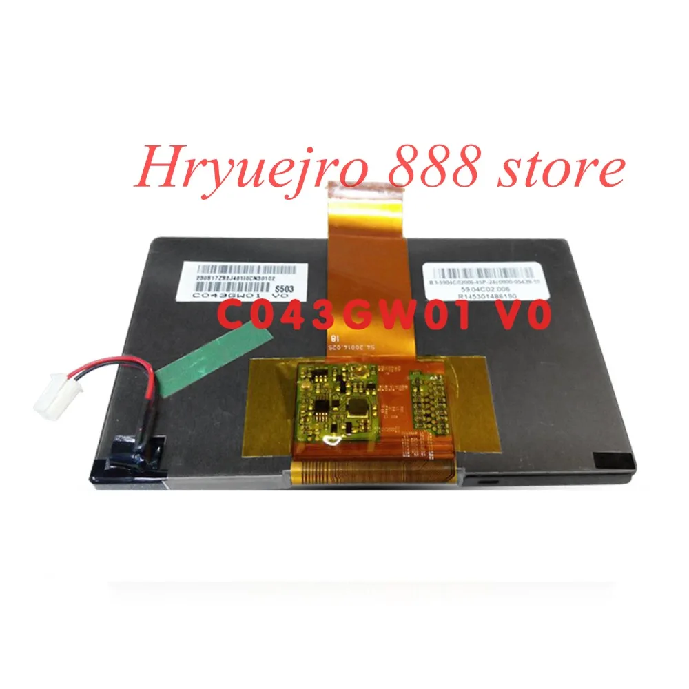 

Brand 4.3Inch LCD display with touch screen digitizer C043GW01 V0 for Fiat Jeep Chrysler car CD navigation audio