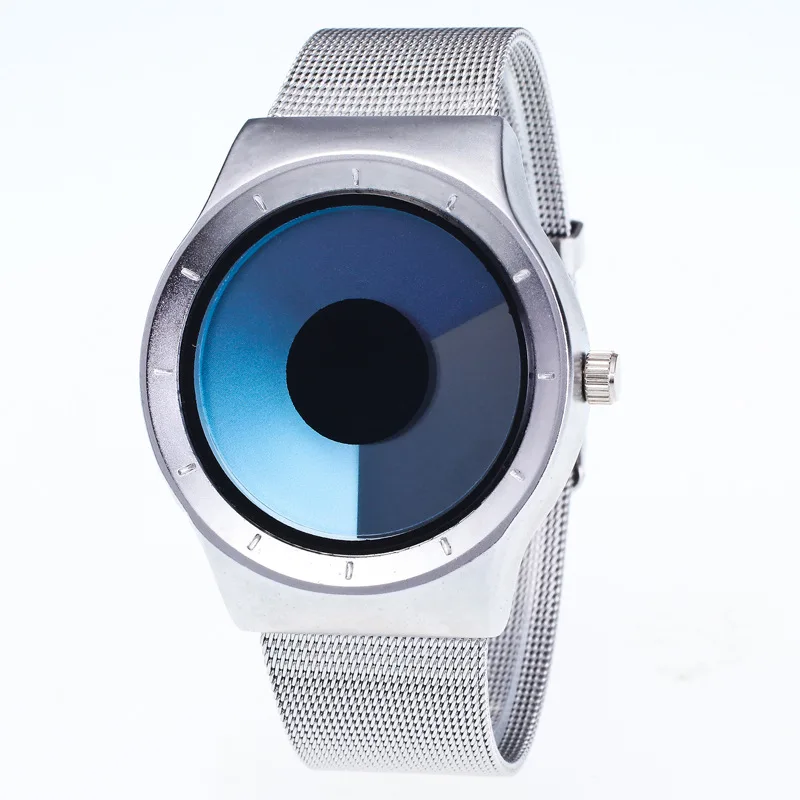 

MINHIN Personality No Pointer Watch Concept Swirl Design Luminous Student Fashion Watch Women Men Creative Wristwatches