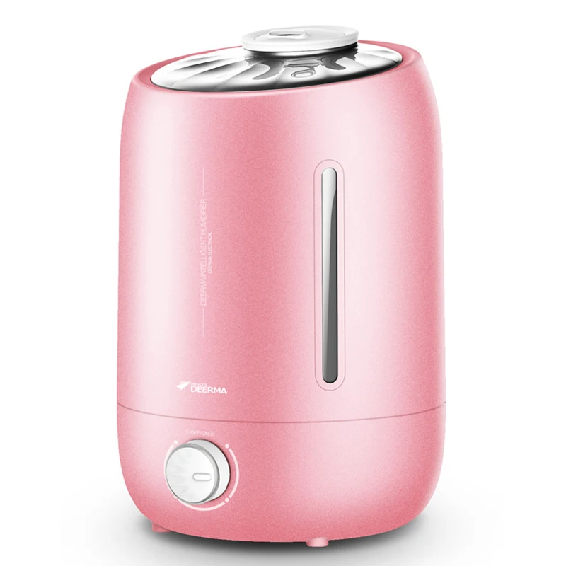 DEERMA Humidifiers 5L Large Mute Ultrasound Capacity Sterilization Pink Humidifier Air Aroma Diffuser Purifier Mist Maker F500S DEERMA Humidifiers 5L Large Mute Ultrasound Capacity Sterilization Pink Humidifier Air Aroma Diffuser Purifier Mist Maker F500S