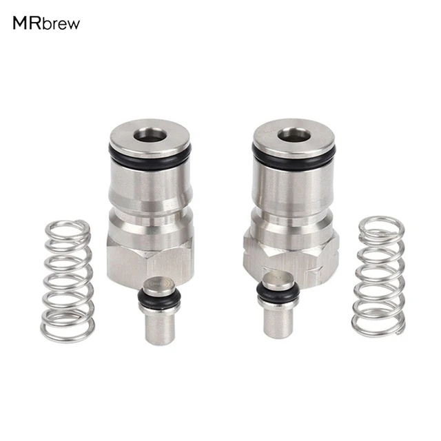 New update 304 Cornelius Type keg Ball Lock Post & Poppet Female Thread Gas + liquid 19/32