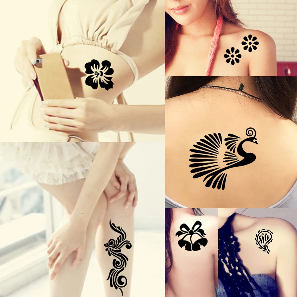1 Piece Henna Tattoo Stencil Hollow Airbrush Painting Body Waist Art Hearts Wing Design Paste Drawing Henna Tattoo Template S258 Tattoo Art Design Book Tattoo Machine And Equipmenttattoo Bag Aliexpress