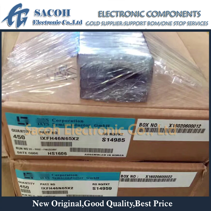 

Free Shipping 5Pcs IXFH46N65X2 IXFH46N65X IXFH46N65 46N65 TO-247 46A 650V Power MOSFET transistor