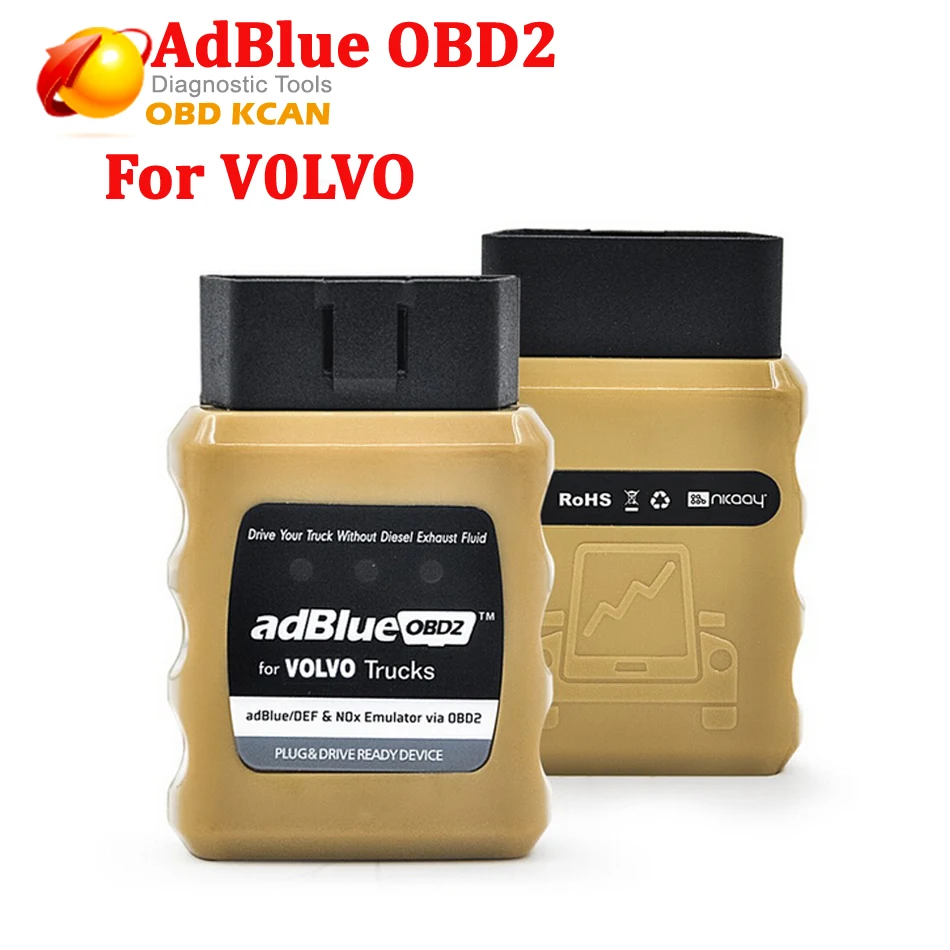 5 шт./лот лучший эмулятор AdblueOBD2 для Вольво грузовики Adblue/DEF эмулятор Nox через OBD2 Adblue OBD2 для Volvo