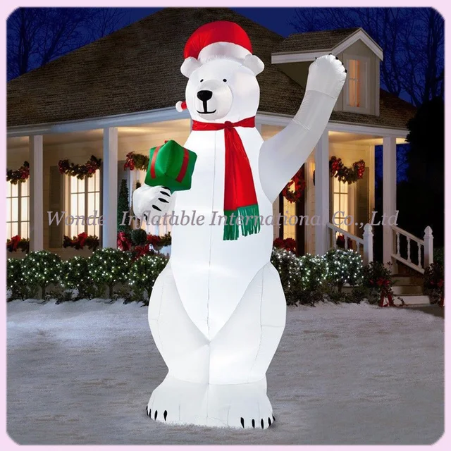 14ft Led Lighted Christmas Inflatables Polar Bear Yard 14ft Led Lighted Christmas Inflatables Polar Bear Yard Inflatable Cartoon