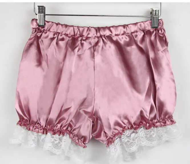 1 pc korean style woman satin shorts lace mid waist safe panty Casual Women solid Lace Shorts free size skorts