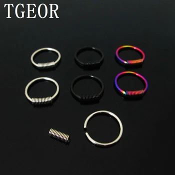 

free shipping Hot Fashion Charm Gauges BCR piercing 30pcs 16G surgical Stainless Steel spring captive ring