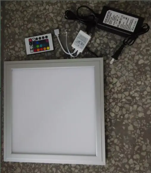 

Free Shipping RGB Color Adjustable and Dimmable LED Panel Light 300x300mm with Wireless Remote Control Aluminum +PMMA Material