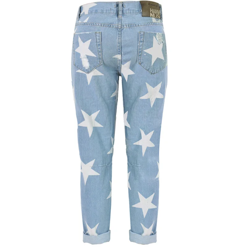 denim jeans with stars