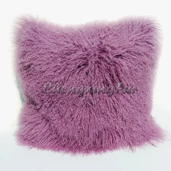 

CX-D-04H Single Side Fashion Covers Genuine Tibetan Sheep Fur Pillow