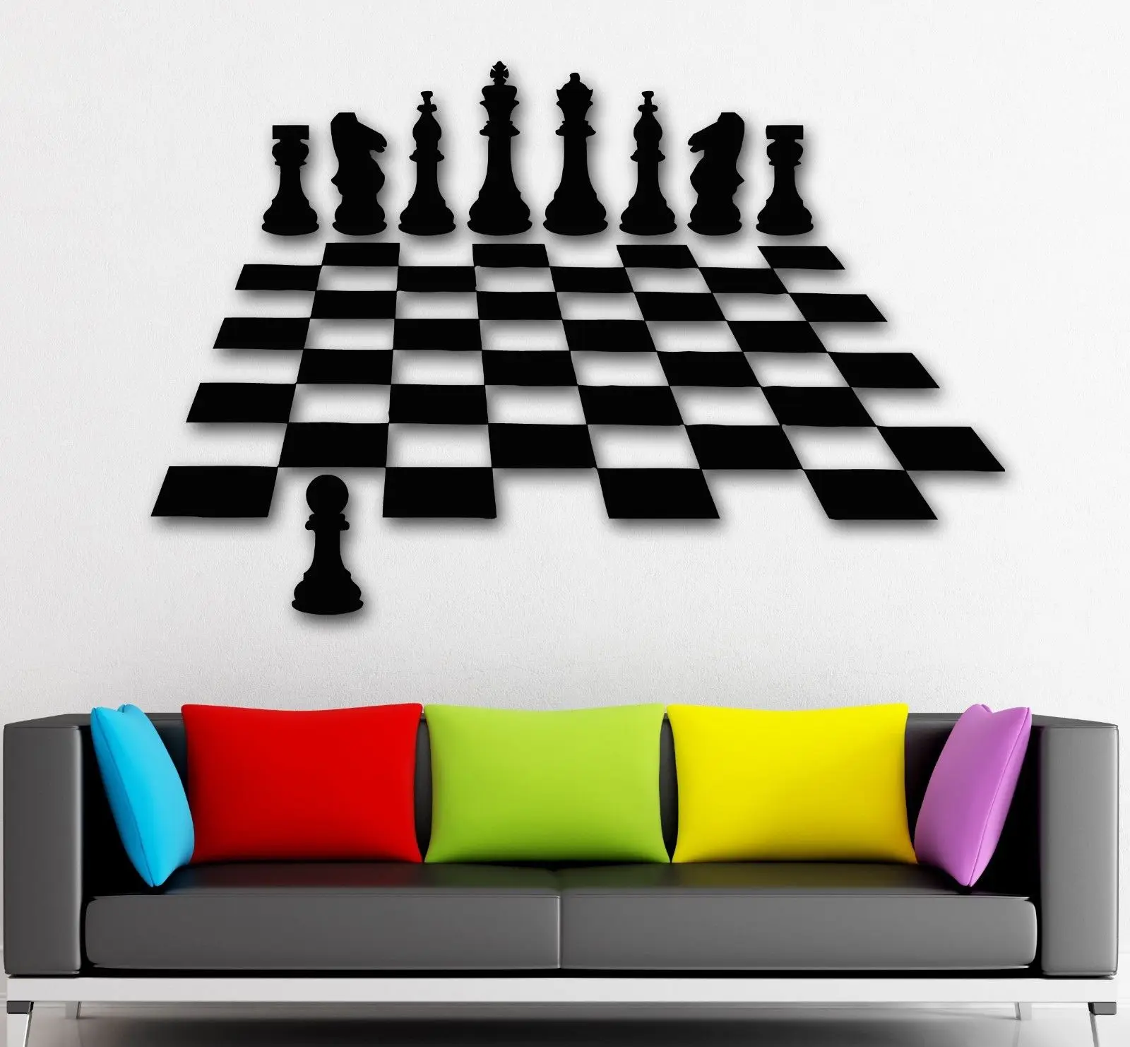 

2016 new Wall Stickers Vinyl Decal Chess Intelligent Game Great Home Decor free shipping