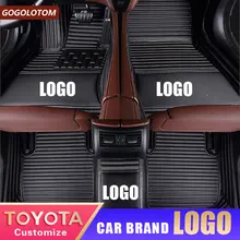 Пользовательские автомобильные коврики колодки для Toyota все модели Corolla Camry Rav4 Auris Prius Yalis Avensis авто аксессуары Стайлинг