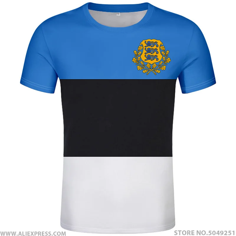 

ESTONIA t shirt diy free custom made name number est t-shirt nation flag ee estonian print photo estonians eesti college clothes