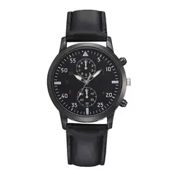 Топ бренд мужские спортивные кожаный браслет для часов кварцевые наручные часы модные часы бизнес Relogio Masculino дропшиппинг