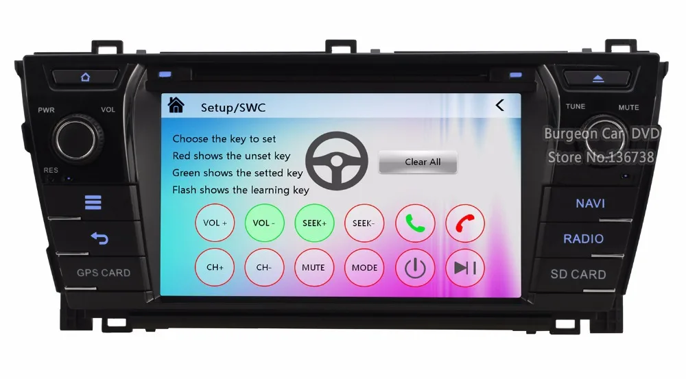 Top HD Touch Screen Car DVD Player for Toyota Corolla 2013 2014 2015  Bluetooth iPhone5 1080P USB Radio Stereo GPS Navigation System 4