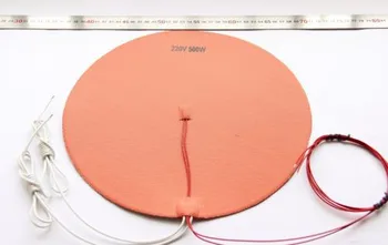 

Funssor 110V/220V 500W Circular Dia 300mm round Silicone Heater Round HeatBed Pad with Thermistor For Delta Kossel 3D printer