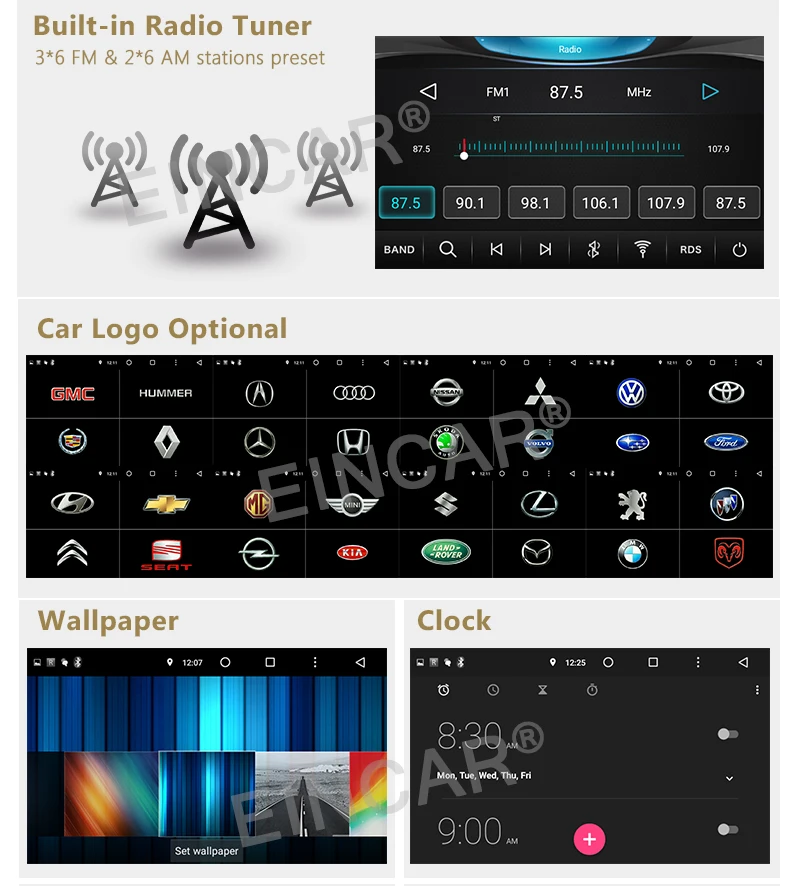 Perfect Android 5.1 Octa Core 6.2" Double 2 DIN Car Radio Stereo DVD GPS Touch HD 3G CAM 7