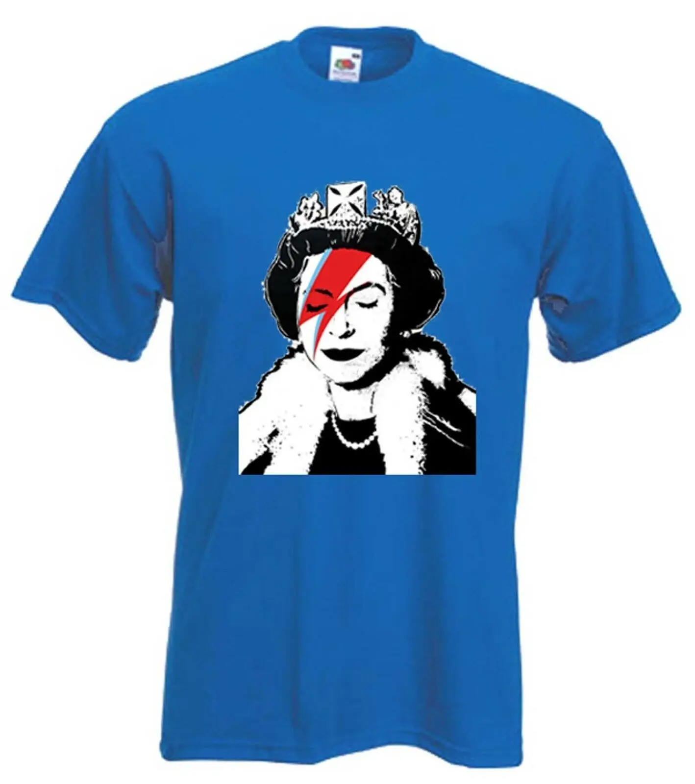 

BANKSY QUEEN BITCH T-SHIRT - David Bowie Ziggy - Choice Of 10 Colours
