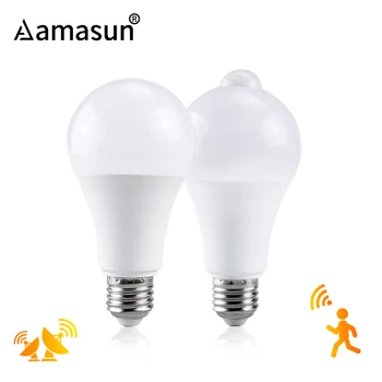 

20W 15W 10W Radar Sensor LED Lamp 18W 15W 12W Motion Sensor Bulb E27 Lampara LED Bombillas 85-265V Infrared Induction Light Bulb