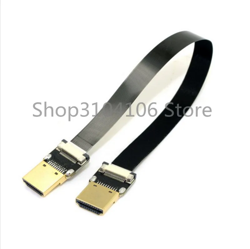 FPV HDMI type A Male to HDMI Male HDTV FPC плоский кабель для мультикоптера аэрофотосъемки 0,1 m/0,2 m/0,5 m/0,8 m/1 m