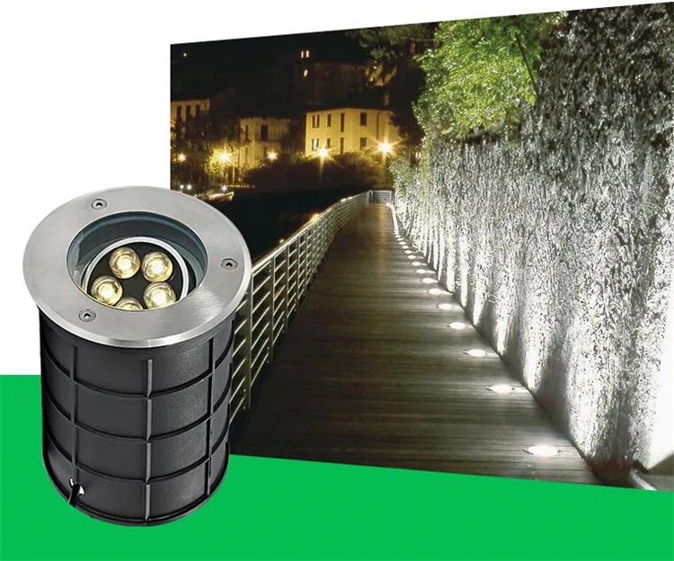 Pode Ser Escurecido Buriend Inground Holofotes 110 v 220 Dc12v Caminho Estrada Jardim Quintal Paisagem Luz Subterrânea 5x2 w 10 Led 6 V 220 V DC12V Caminho Estrada jardim