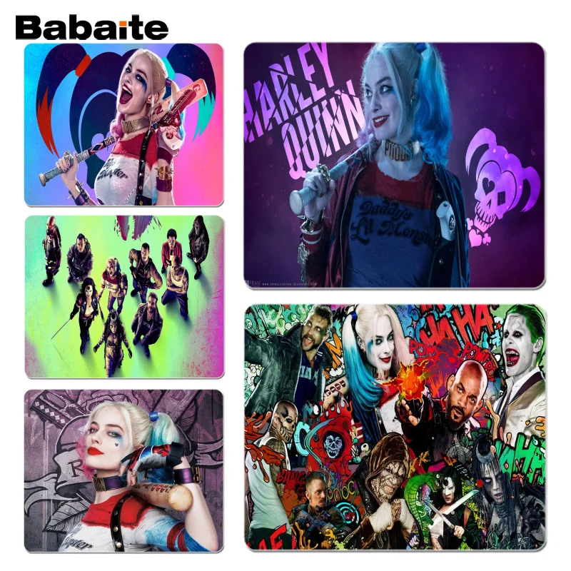 

Babaite Suicide Squad mouse pad gamer play mats Size for 18x22 and 25x29cm Gaming Mousepads