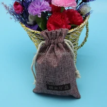 100 шт/партия CBRL джутовые/льняные сумки на шнурке и мешочек для орнамента/риса/корны, различные цвета, размер на заказ